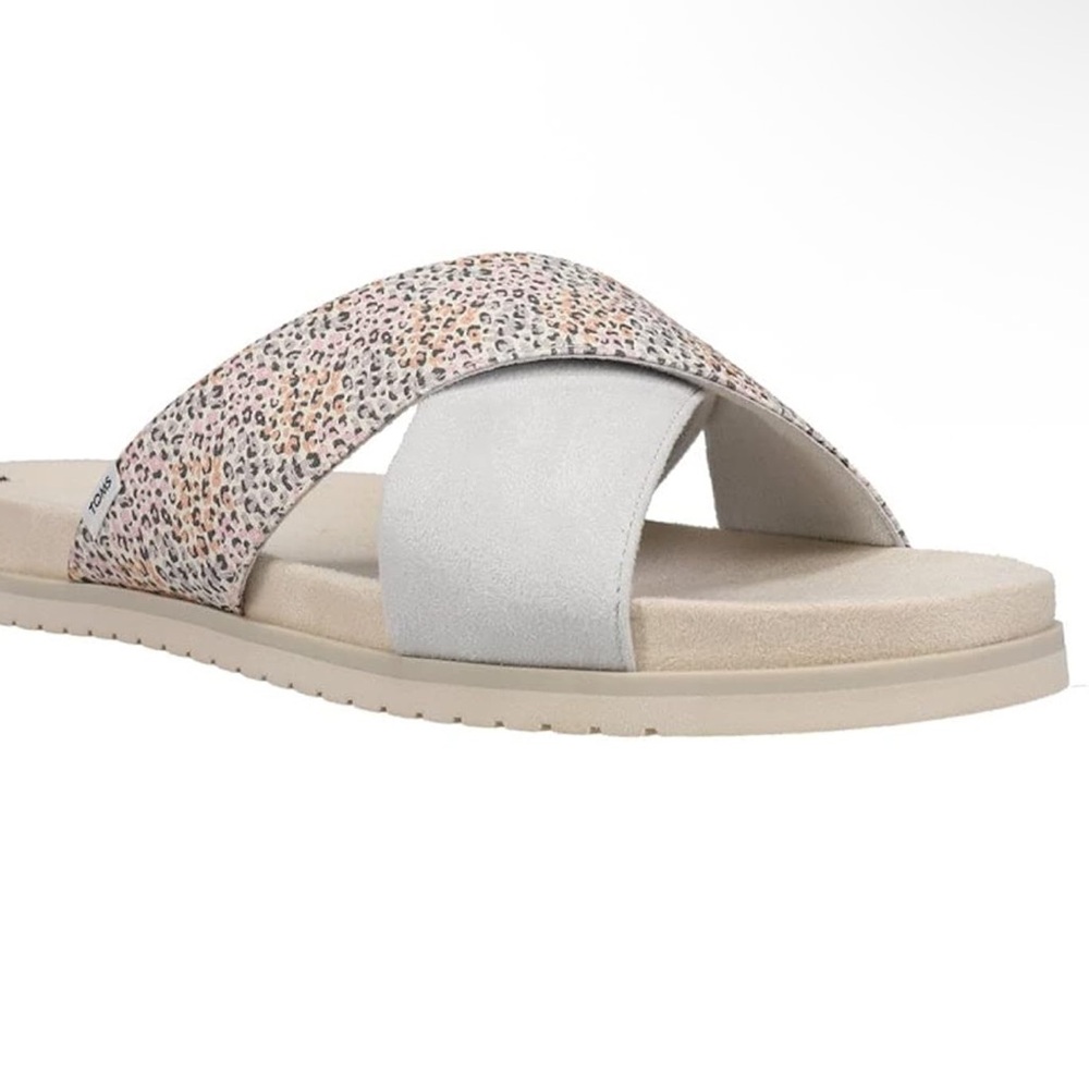 Toms Savanna Pastel Mini Leopard‎ Sandals, Size 7, NWT